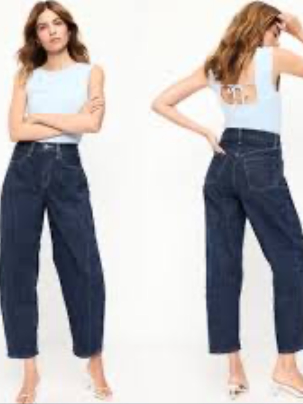 Old Navy | Like new high rise baggy barre Evie barrel jeans